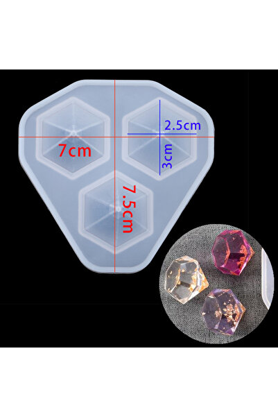 Choice قالب سيليكون على شكل قلادة ماسية على شكل حرف L، قالب من الراتينج الإيبوكسي لصنع قلادة من الراتينج بنفسك J.