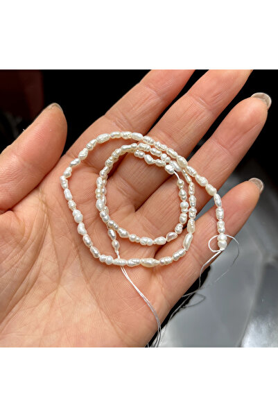 Choice حبات لؤلؤ المياه العذبة الطبيعية 100%، 2-3 مم-A، من الدرجة A، على شكل ...