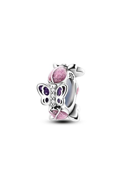 Choice KTC851 925 فضة استرلينية خرز قلادة يراعة فراشة مضيئة سحر يناسب الدعامة...