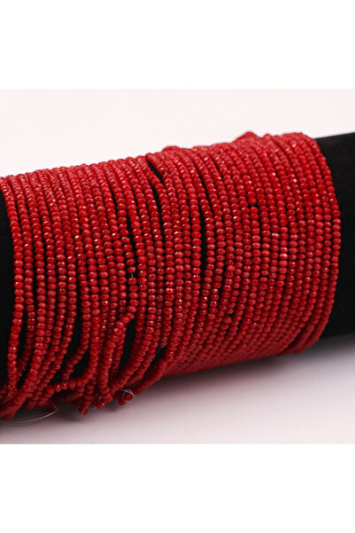 Choice1 600 قطعة 2.5 مم من خرز الكريستال الزجاجي الأحمر ذو الأوجه المسطحة الد...