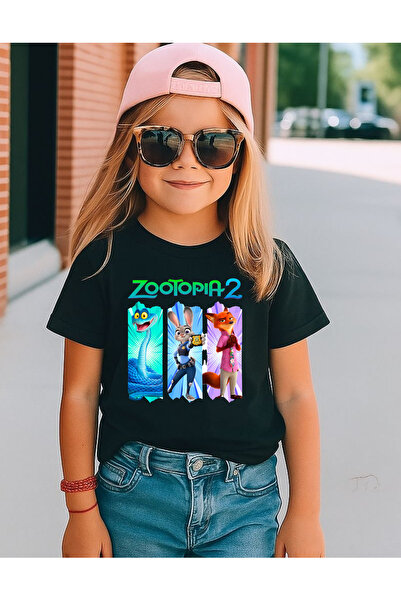 lovver Tricou pentru copii din bumbac cu imprimare premium, ediție specială Z...