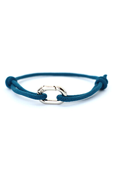 Choice سوار ميلانو بسيط من PeacockBlue للرجال والنساء مصنوع من حبل قابل للتعد...