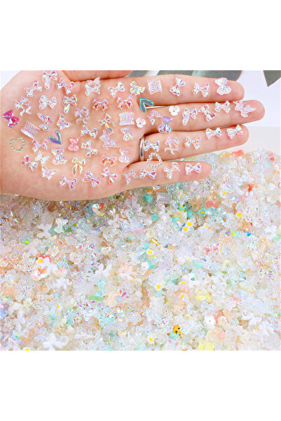 Choice 50 قطعة من أحجار الراين الملونة ثلاثية الأبعاد من Aurora و50 قطعة من أ...