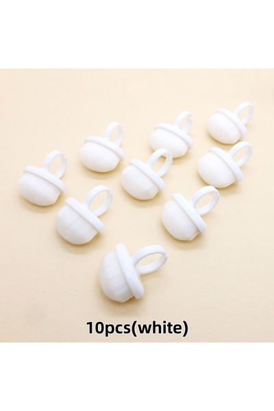 Choice 10pcs White 10pcs Pack Ring Shape Nail Dust Brushes Valueable Kit Salo...