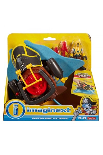 OEM Imaginext Figurine Set, Pirate Captain Nemo's Ship, 3+ years, Multicolor