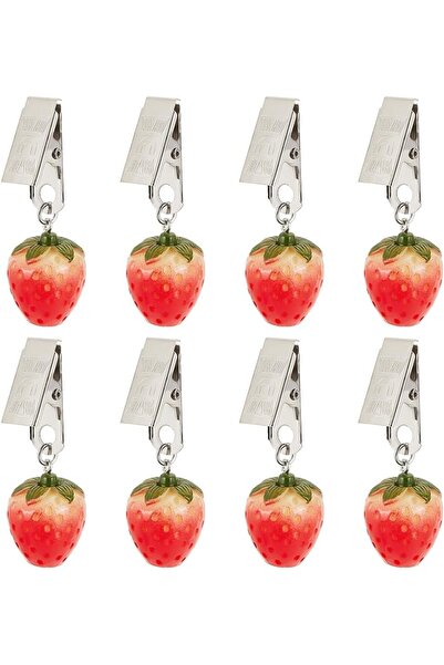 Choice AECH05-12686 مجموعة من 8 أوزان طاولة فراولة، شماعات أوزان مفرش طاولة، ...