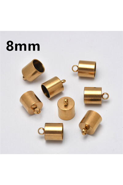 Choice 10 قطع مطلية بالفراغ 8 مم، 10 قطع 2-10 مم من الفولاذ المقاوم للصدأ، أغ...