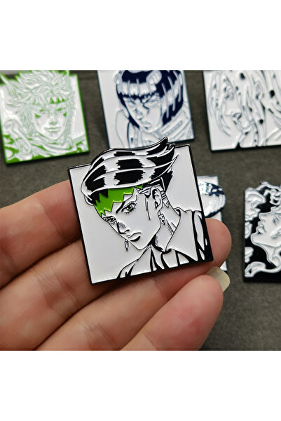 Choice ستايل5 دبابيس مينا معدنية من سلسلة مغامرات جوجو الغريبة، بروش لمحبي ال...