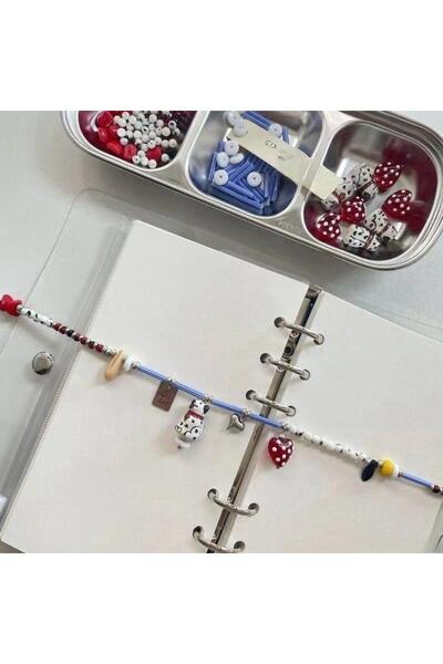 Choice قلادة على شكل جرو دالماسي من الخرز الأسود والأبيض، قطعة واحدة، هدية نس...