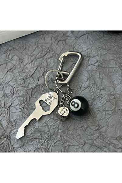 Choice سلسلة مفاتيح A-1 Y2K Punk Star Oval Essential Icon Carabiner على شكل ف...