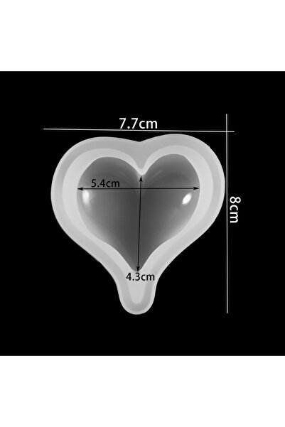 Choice قوالب سيليكون كبيرة ثلاثية الأبعاد على شكل قلب حب لتزيين الكيك والبودن...