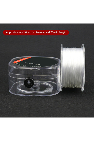 Choice حبل خرز كريستالي مرن قوي بطول 1.0 مم، 100/80/75 متر، للأساور والقلادات، خيط مطاطي، DI