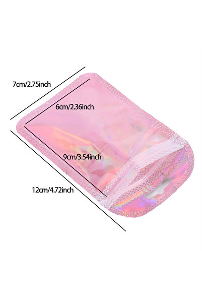 Choice أكياس بلاستيكية سميكة قابلة لإعادة الإغلاق، مقاس 7×12 سم، وردية اللون،...