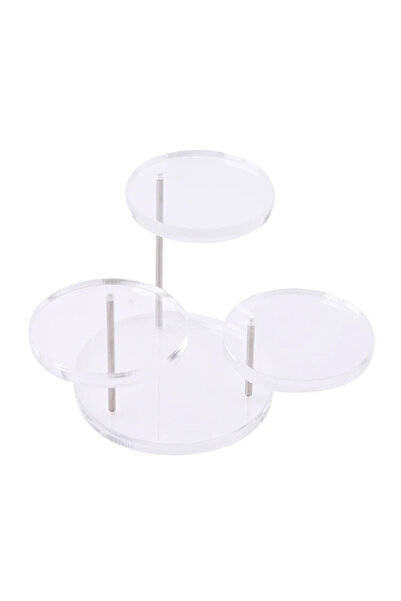 Choice transparent 1 Set of Acrylic Multi-layer Round Small Dessert Cake Stan...