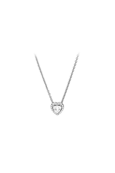 Choice AMN026 قلادة ملونة على شكل قلب من الفضة الإسترلينية عيار 925 الأصلية ق...