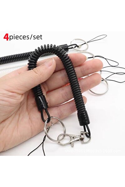 Choice حبل أمان أسود مكون من 4 قطع، 2/4 قطع، حبل مقود زنبركي، سوار معصم مرن م...