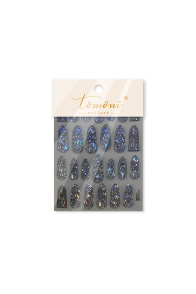 choice2 T4150 1piece 5D glass fragment nail sticker high quality stained glas...