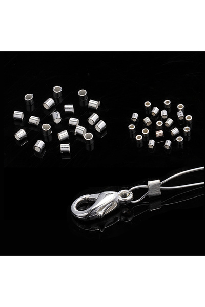 Choice 20 قطعة 1.5 × 1.5 مم، 20 قطعة خرزات ذات نهايات مجعدة بقطر 1.5 مم و2 مم...