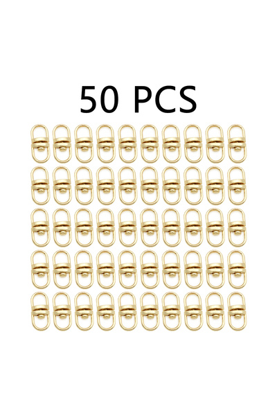 Choice WWPJ3009-002-50 PCS 30/50/100 PCS Metal swivel 8-ring keychain connect...