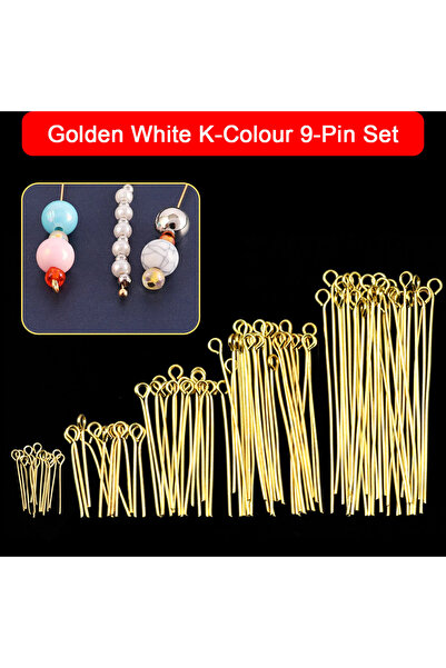 Choice 30 مم 150 قطعة ذهبية 150 قطعة/الحزمة دبابيس معدنية 9 دبابيس فولاذية مل...