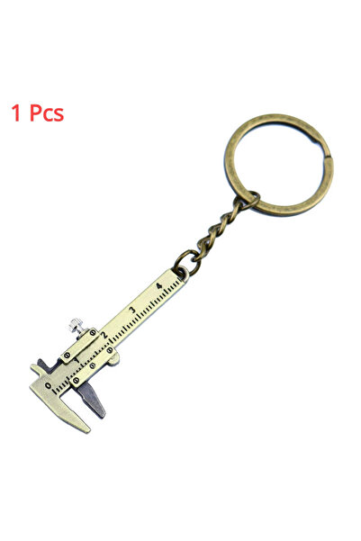 Choice سلسلة مفاتيح صغيرة محمولة لقياس المجوهرات من المعدن مع فرجار صغير من ا...