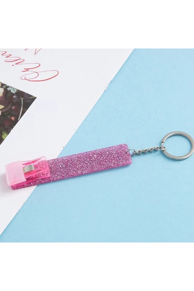 Choice 4 سلسلة مفاتيح من الأكريليك بالجملة مزودة بمشبك بلاستيكي لالتقاط البطا...