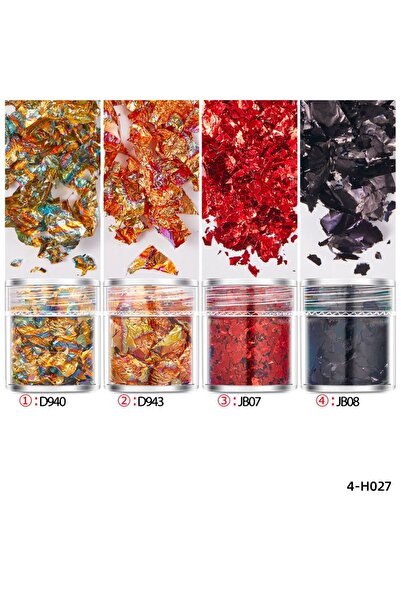 Choice 01 4 زجاجات/مجموعة رقائق ورقية ذهبية لصناعة قوالب راتنج الإيبوكسي لصنع...