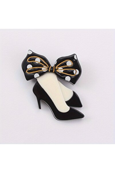 Choice دبوس شارة على شكل حذاء أكريليك أنيق للنساء R9-1-8162