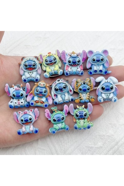 Miniso النمط 2 10 قطع من الراتنج الحيوان الكلب المجوهرات قلادة الكرتون DIY أق...