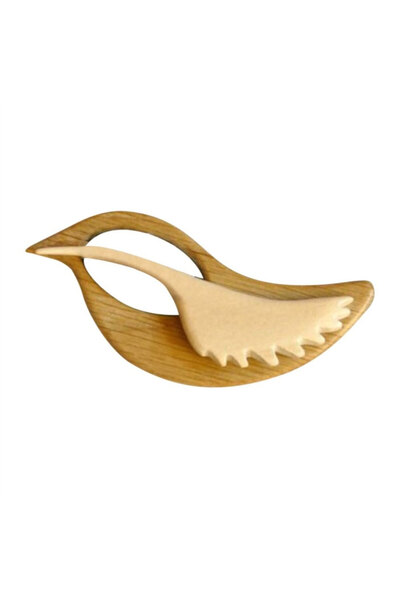 Choice bird Kids Brooch Pin with Wooden Animal Pattern Scarf Buckle Pins Shaw...