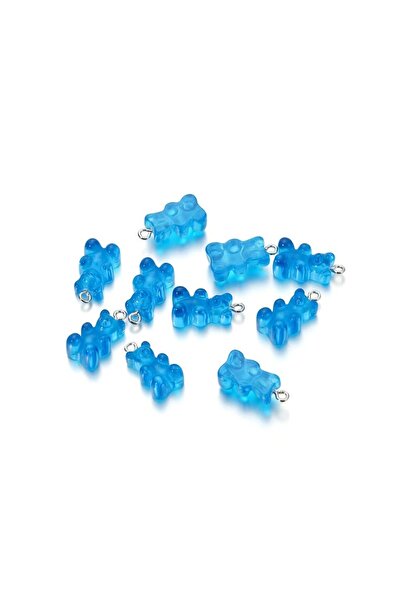 Choice 9 20 قطعة 11*21.5 مم دبوس ذهبي اللون من الراتنج الدببة السحر للأقراط و...