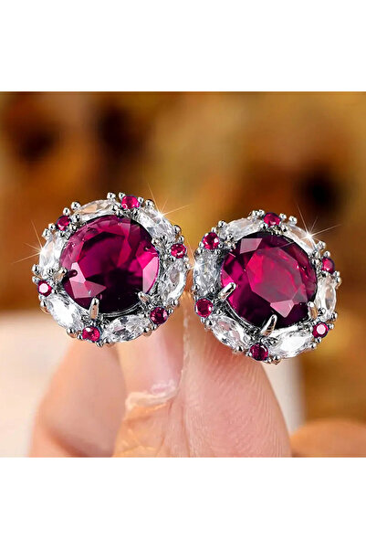 Choice أقراط مرصعة بالزركونيا المكعبة الفاخرة والعصرية من هويتان، رقم الموديل...