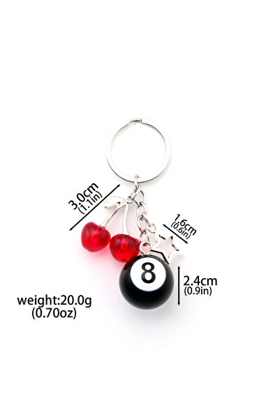 Choice BG00015-01 سلسلة مفاتيح أنيقة على شكل فاكهة الكرز على شكل نجمة مكونة م...