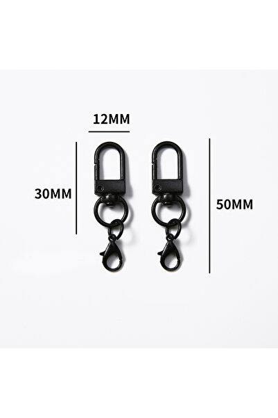 Choice 50 قطعة سوداء 10/50/100 قطعة معدنية ملونة من سبيكة مشبك جراد البحر خطا...