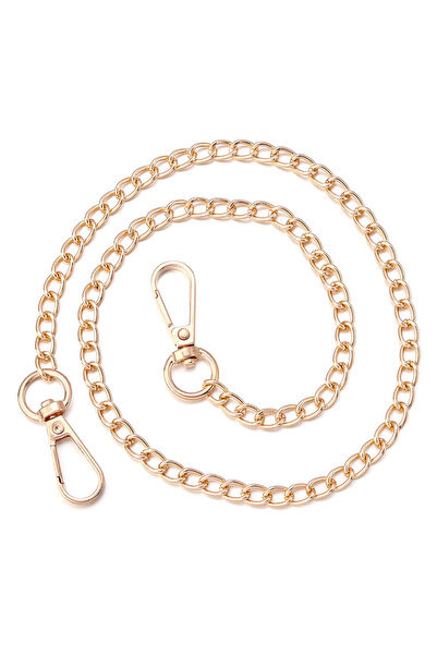 Choice سلسلة حقيبة يد كروس بودي ذهبية فاتحة 20 سم، سلسلة حقيبة كتف بديلة، مقاس S