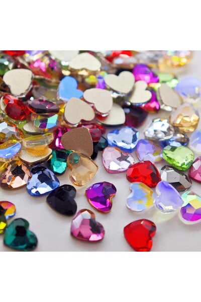 Choice 5.5 × 6 مم مزيج 100 قطعة بالجملة 5.5 × 6 مم قلب INS مسمار مسطح ساخن حج...