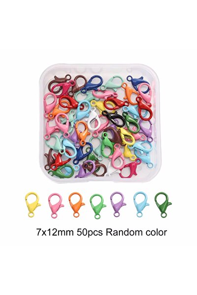 Choice مجموعة إكسسوارات المجوهرات DIY من مشبك جراد البحر مع سلسلة مفاتيح من الخرز الملون وحلقات قفز مفتوحة وخطاف مشبك جراد البحر S