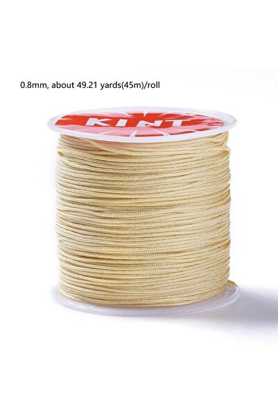 Choice AECH05-11864 1 لفة 100 متر/لفة 0.8 مم حبل خيط نايلون خيط سوار حبل عقدة صينية أحمر