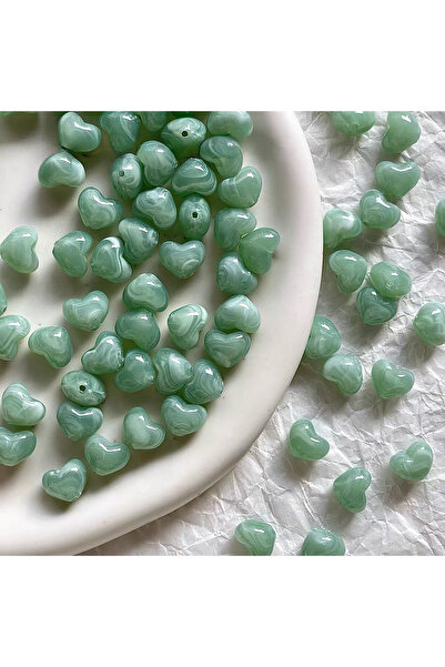 Choice أخضر-أ 30 قطعة، 10*12 مم، عصري، متعدد الألوان، خرز الحب، لون الحلوى، ا...