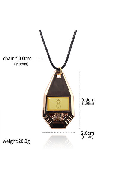 Miniso قلادة ديجيمون أدفنتشر 7، علامة وشعار ديجيفايس، قلادة شارة الوحش الرقمي إيفو.