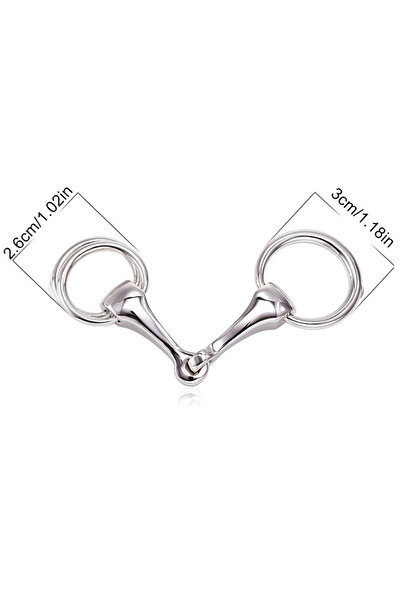 Choice مشبك حلقي من الفضة للنساء، مشبك حلقي من الكريستال والحرير، دبوس زينة ل...