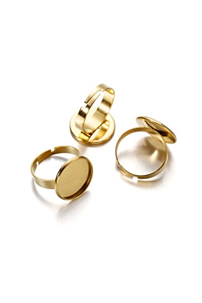 Choice 20 مم ذهبي 10 قطع من الفولاذ المقاوم للصدأ قاعدة حلقة فارغة قابلة للتع...