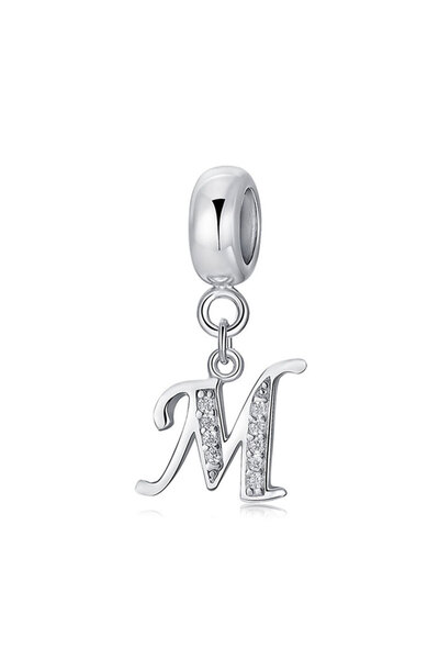 Choice TCE0556B4-M 925 فضة استرلينية عصرية 26 حرفًا من خرز السحر للنساء أساور...