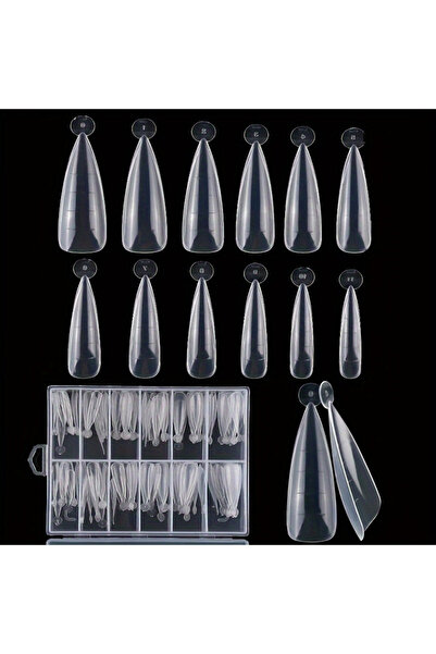 Choice 120 قطعة من نظام الأظافر الشفاف مزدوج الشكل، تغطية كاملة، سريع الإنشاء