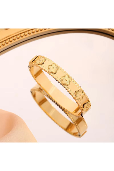 Choice3 ASL70503-3 Miniamlist Flower Bracelet Bangle Elegant Gold Color Chain...