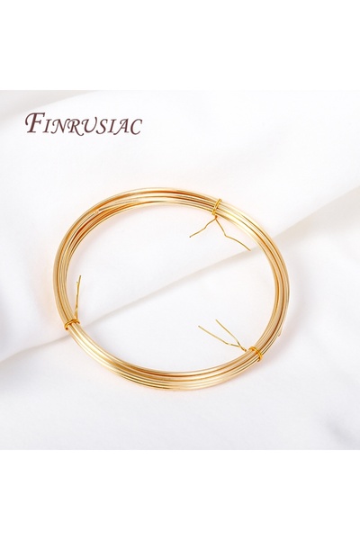 Choice سلك نحاسي مطلي بالذهب عيار 18 قيراط، بطول 5 أمتار وسماكة 0.3 مم، مثالي...