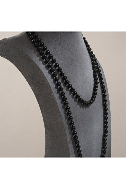 Choice قلادة طويلة أنيقة من 3 ألوان للنساء مصنوعة من اللؤلؤ الصناعي وسلسلة ست...