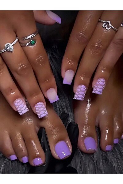 Choice 48 قطعة من دروع اليد والقدم الفرنسية ذات الحواف السوداء الصفراء، أظافر...