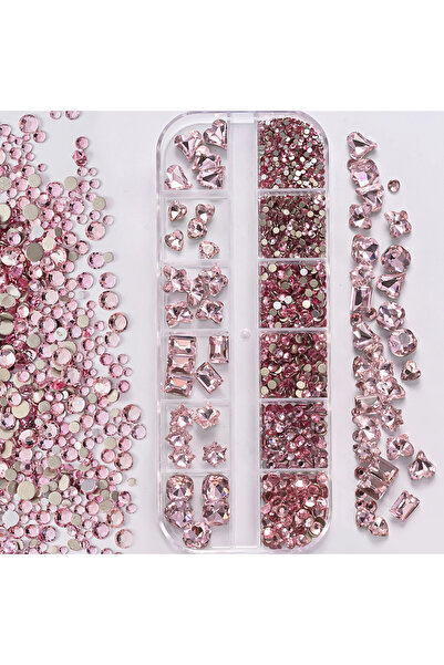 Choice PH253-2 1Box 3D Clear Nail Art Rhinestones 12Shapes Mixed Oval,Butterf...