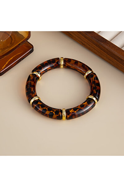 Choice Style 9 KunJoe 10 Colors Vintage Stackable Leopard Resin Acrylic Brace...